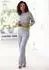 Vivance Dreams Pyjama Set mit Flatlock-Nähten (VIV1137001000001) hellgrau-meliert