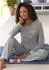 Vivance Dreams Pyjama Set mit Flatlock-Nähten (VIV1137001000001) hellgrau-meliert