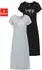Vivance Dreams Dreams Nachthemd grau/schwarz