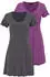 Vivance Dreams Negligé mit Kontrastpaspel-Details (447853) lila/anthrazit