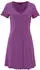 Vivance Dreams Negligé mit Kontrastpaspel-Details (447853) lila/anthrazit