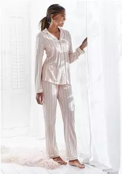 s.Oliver Pyjama Set 2-teilig im klassischen Streifen-Design (75770557) hellrosa-allover