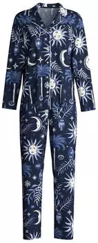 Calida Winter Dreams / Midnight Dreams / Sweet Dreams Pyjama / Nachthemd (43030) dark sapphire/marine