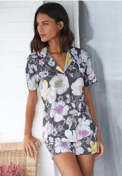 Vivance Dreams Schlaf-Shorts im Ethno-Design bunt