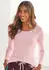 s.Oliver Ajour Strick Pyjamaoberteil (54624053) rosa