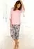 Buffalo Capri Pyjama Set (889911) basaltgrau/rosa