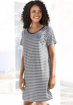 Vivance Dreams Sleepshirt (VIV0727003000002) beige/dunkelblau