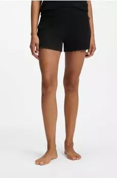 Hugo Boss Cosy Waffle Pyjamahose (hbeu50561021) schwarz