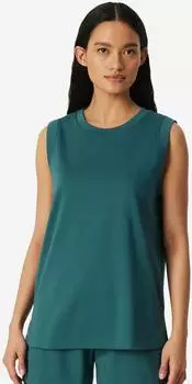 Schiesser Mix + Relax Schlafshirt Tanktop Interlock (290297) smaragd