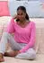 Vivance Dreams Pyjama Set 2-teilig mit Babylock-Saum rosa