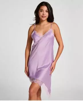 Hunkemöller Pyjama Slipdress Asymmetric (43254542) flieder