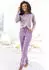 Vivance Dreams Pyjama mit garngefärbten Streifen creme/orchidee