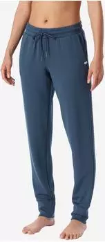 Schiesser Hose lang Doubleface Bündchen deep blue - Mix+Relax (184115-860)
