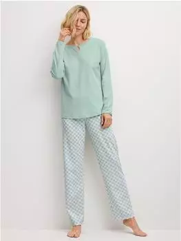 Calida Blooming Nights Pyjama (42238) mint