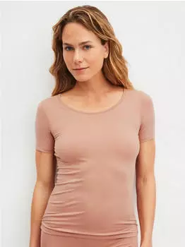 Calida Natural Comfort T-Shirt mit Rundhals (14075) timeless taupe
