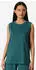 Schiesser Mix + Relax Schlafshirt Tanktop Interlock (290295) smaragd