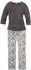 s.Oliver Pyjama Set (734514) anthrazit/weiß