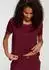 Lascana Pyjama-Oberteil mit Kontrastpaspeln (LAS6979001000001) bordeaux