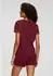 Lascana Pyjama-Oberteil mit Kontrastpaspeln (LAS6979001000001) bordeaux