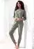KangaROOS Pyjama Set 2-teilig mit Slogan-Frontdruck (67395267) khaki