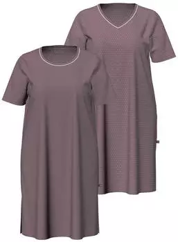 Ulla Popken Bigshirts 2er Pack braun