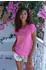 Lascana Pyjama Oberteil mit Folienprint (96381830) gold/pink