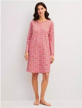 Calida Nachthemd Langarm rosa (rot glow)