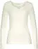 Lascana Geripptes Pyjama-Oberteil (74842137) creme