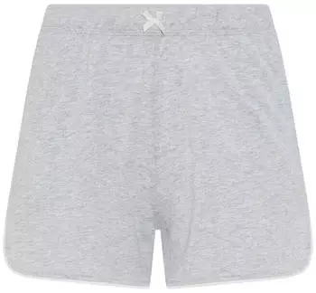 Lascana Pyjama Shorts mit Kontrastpaspel (18689616) grau meliert