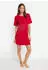 Lascana Nachthemd in lässiger Weite (76105405) rot