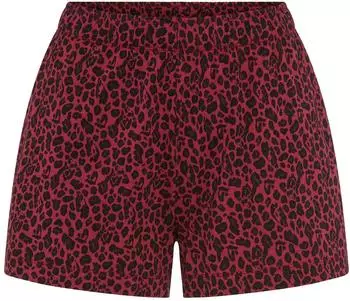 s.Oliver Pyjama Shorts mit Seitennahttaschen (16028815) bordeaux-gemustert