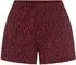 s.Oliver Pyjama Shorts mit Seitennahttaschen (16028815) bordeaux-gemustert