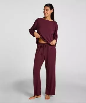 Hunkemöller Essential Long-Sleeved Jersey Jacket (23496627) lila