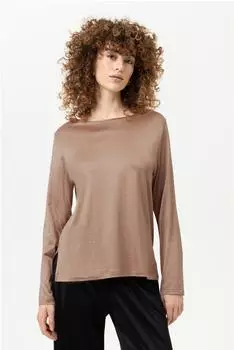 Mey Pure Shine Langarm-Shirt golden hazel