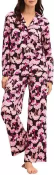 Calida Palm Dreams Durchgeknöpfter Pyjama (46353) light melon