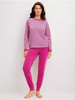 Calida Soft Dreams Bündchen Pyjama (41298) very berry