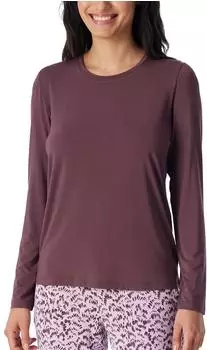 Schiesser Mix + Relax Pyjama Oberteil Langarm (183663) kakaobraun