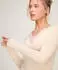 Hunkemöller Spitzen-Shirt mit V-Ausschnitt und Kaschmir super soft weiß
