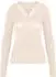 Hunkemöller Spitzen-Shirt mit V-Ausschnitt und Kaschmir super soft weiß