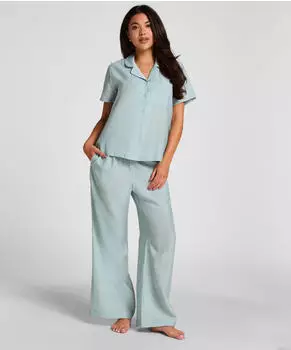 Hunkemöller Brushed Jersey Hose (56867768) blau