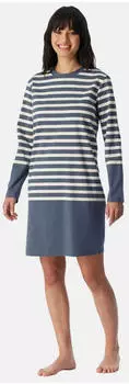 Schiesser Casual Nightwear Pyjama (183884) blaugrau
