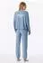 Schiesser Schlafanzug lang Bündchen graublau - Casual Fashion (183883-209)