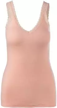 s.Oliver Pyjama-Tank Top mit Spitzen-Detail / orange 6008741.2500.