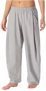 Schiesser Hose lang Flanell Fischgrat blaugrau-meliert - Mix+Relax (183980-828)