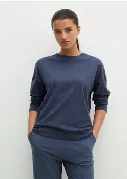 Marc O'Polo Pyjama Top (10228834) dunkelblau melange