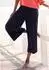 Lascana Homewear Hose mit elastischem Bund in Smock-Optik navy