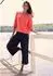 Lascana Homewear Hose mit elastischem Bund in Smock-Optik navy