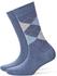Burlington Damen Strick Socken Everyday Argyle blau/jeans blue (22044-6660)