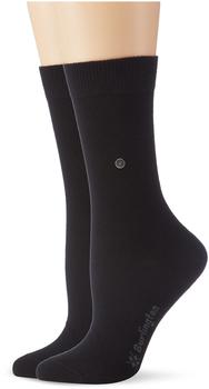 Burlington Damen Strick Socken Everyday Argyle schwarz (22045-3000)