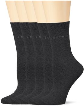Esprit Damen Socken Uni anthrazit (19868-3080)